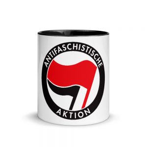 Antifa Antifaschistische Aktion Flag Mug with Color Inside
