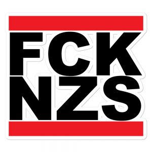 FCK NZS Black Bubble-free Stickers