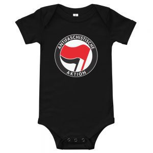 Antifa Antifaschistische Aktion Flag Baby One Piece