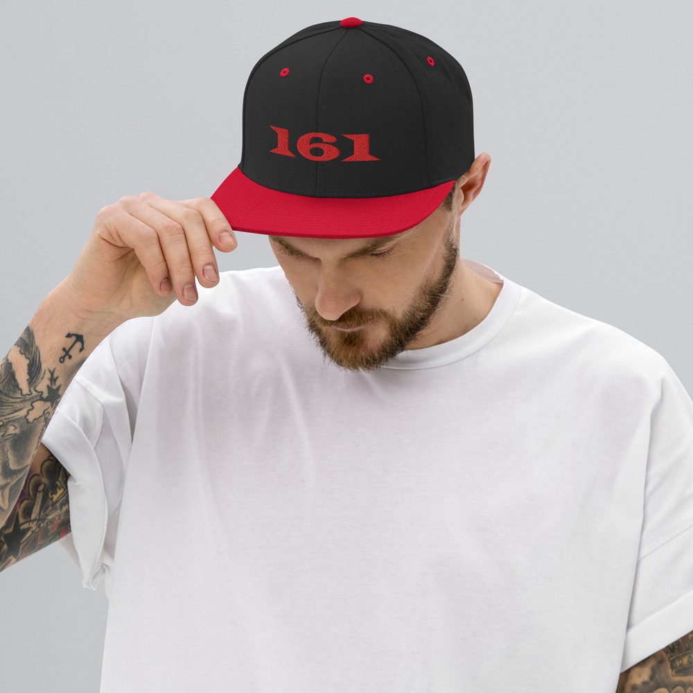 161 Red Snapback Hat