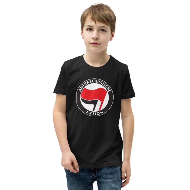 Antifa Antifaschistische Aktion Flag Kids Short Sleeve T-Shirt