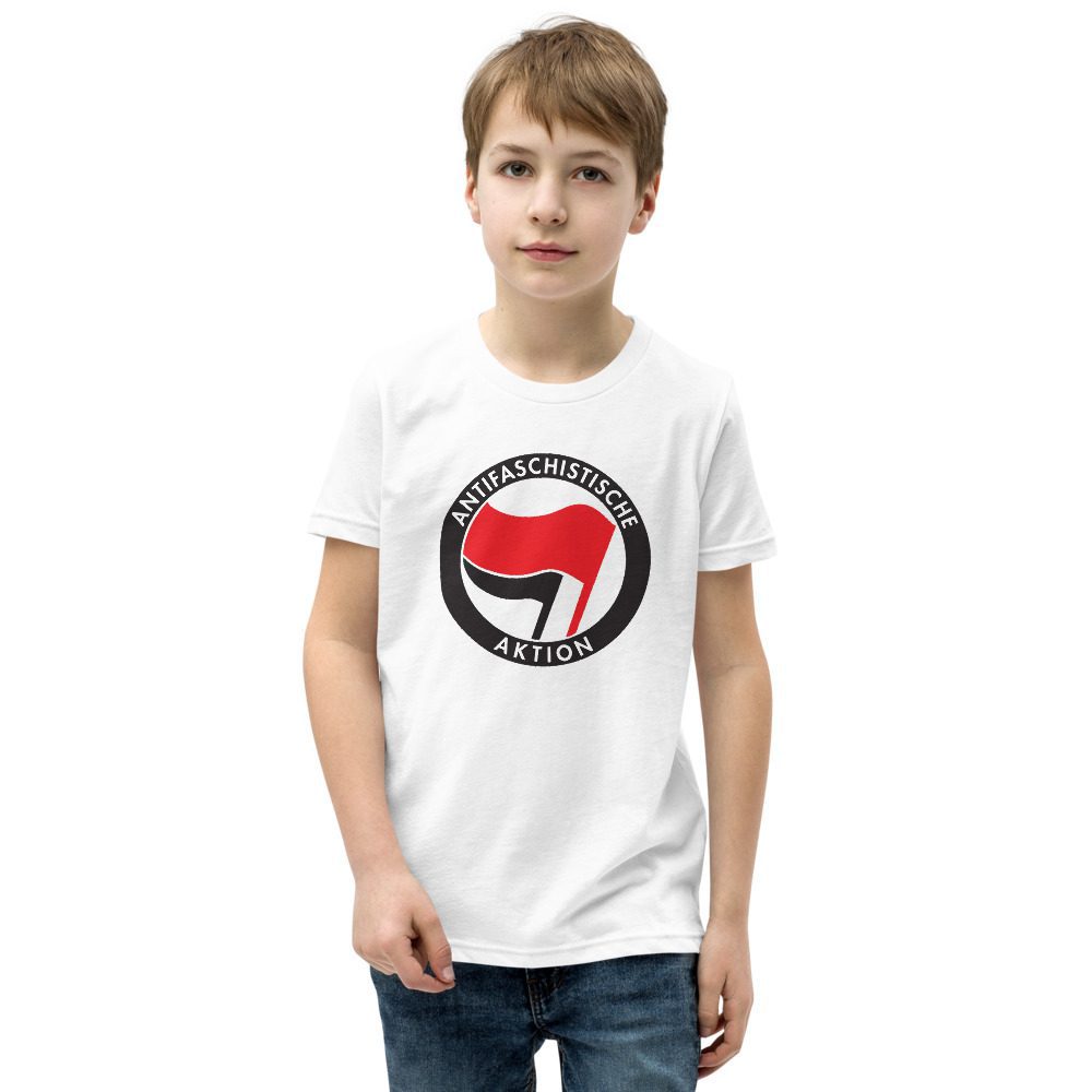 Antifa Antifaschistische Aktion Flag Kids Short Sleeve T-Shirt