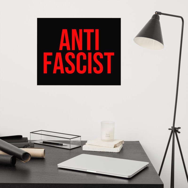 Anti-Fascist Red Poster