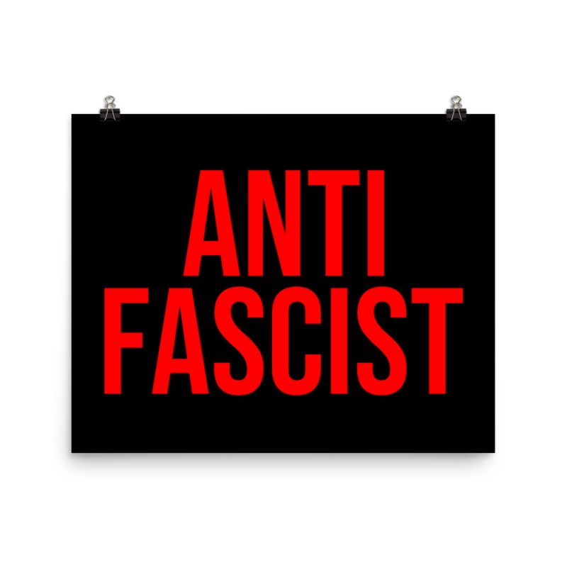 Anti-Fascist Red Poster