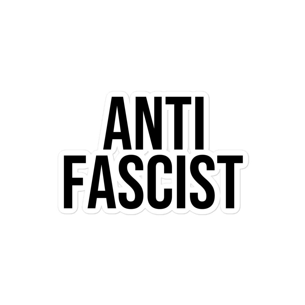 Anti-Fascist Bubble-free Stickers
