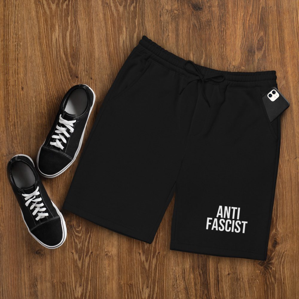 Anti-Fascist Men's Fleece Shorts