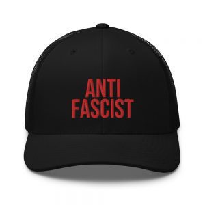 Anti-Fascist Red Retro Trucker Cap
