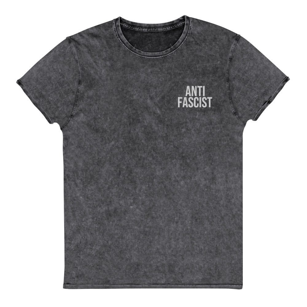 Anti-Fascist Denim T-Shirt