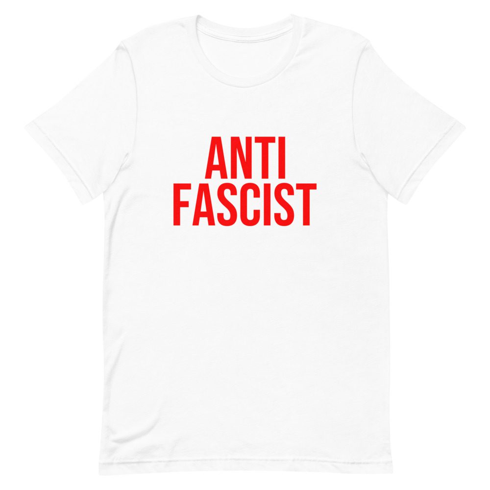 Anti-Fascist Red Short-Sleeve Unisex T-Shirt