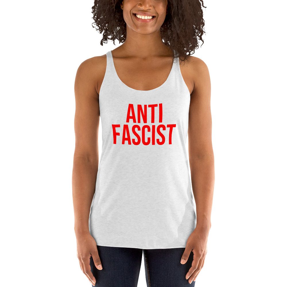 Anti-Fascist Red Women's Racerback Tank/Vest