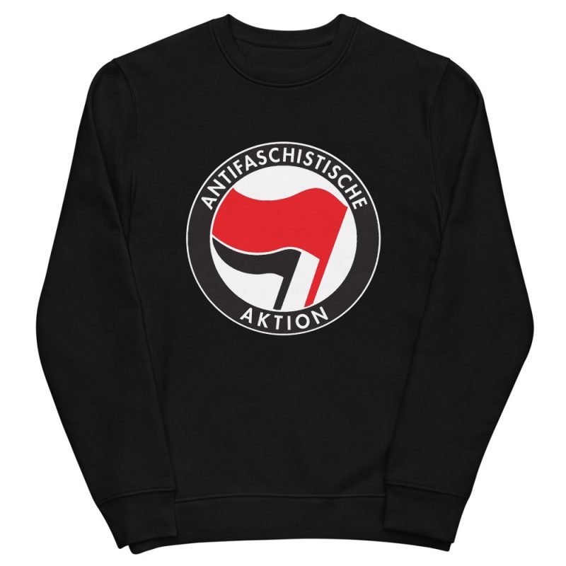 Antifa Antifaschistische Aktion Flag Unisex Organic Sweatshirt