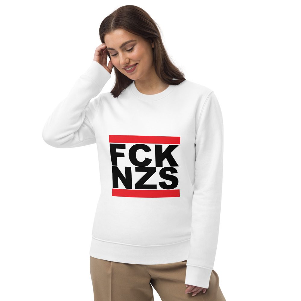 FCK NZS Black Unisex Organic Sweatshirt