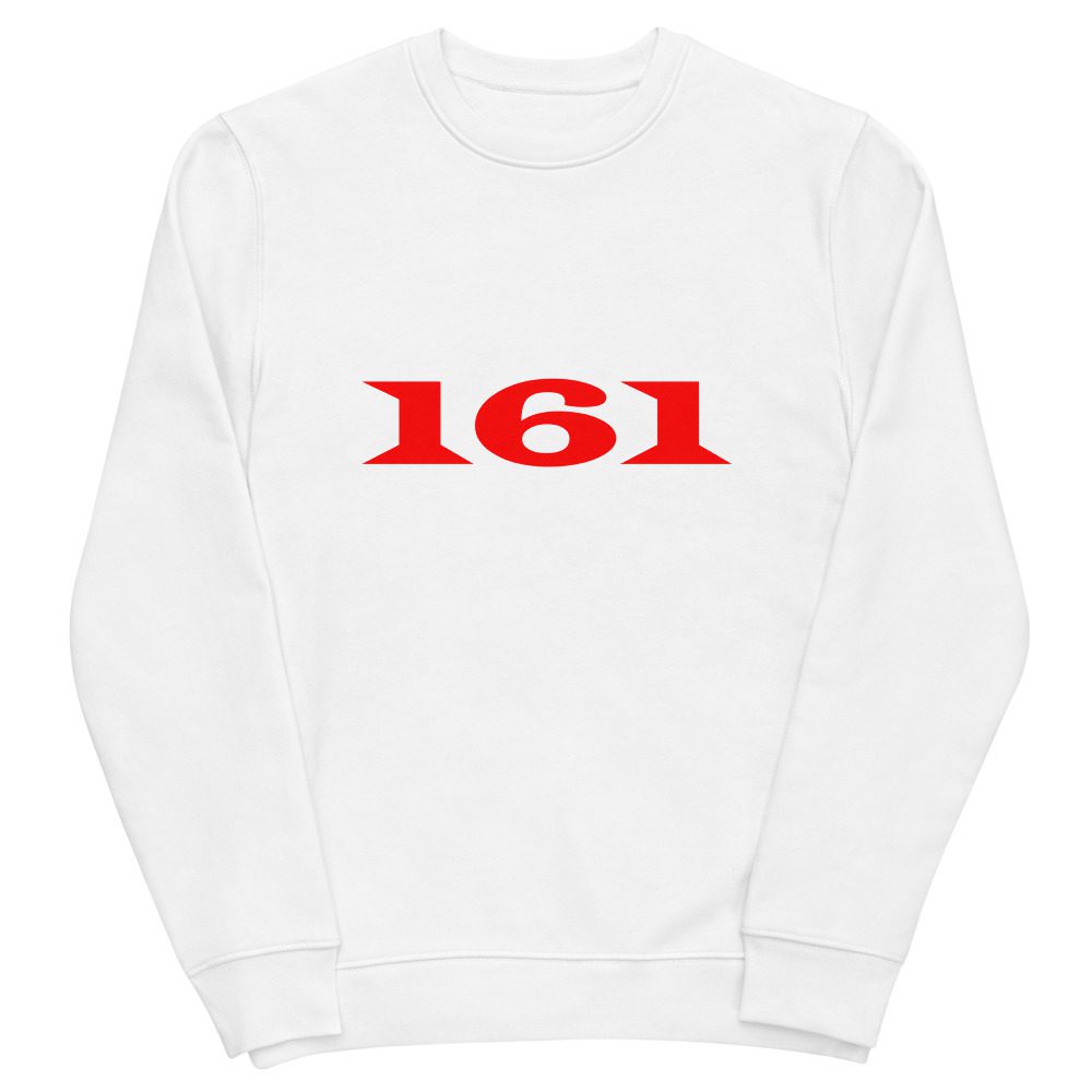 161 Red Unisex Organic Sweatshirt