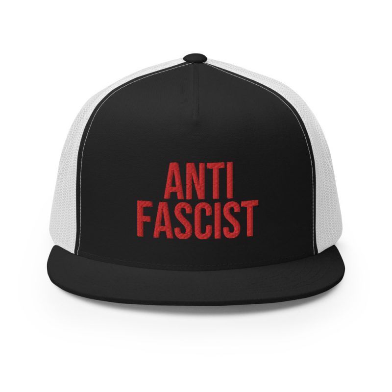 Anti-Fascist Red Trucker Cap