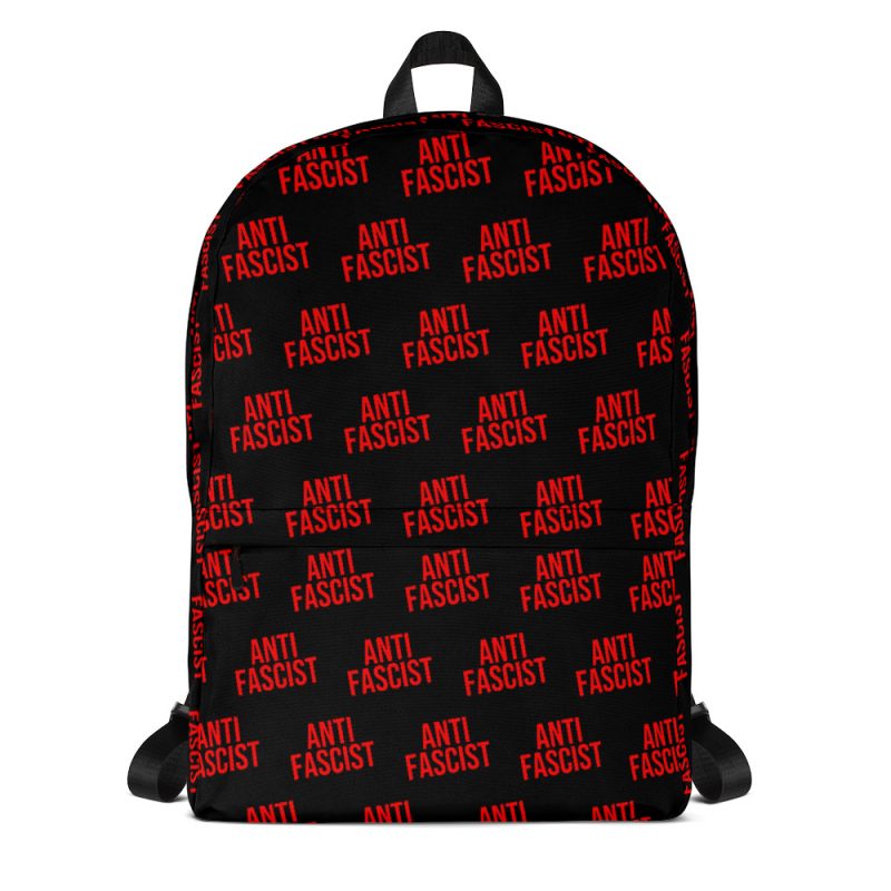 Anti-Fascist Red Backpack