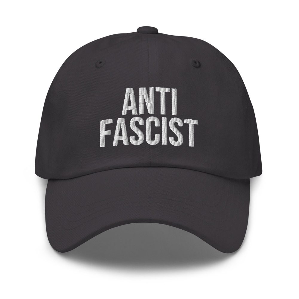 Anti-Fascist Dark Grey Dad Hat