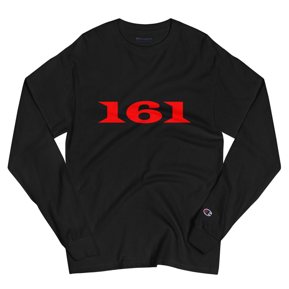 161 Red Men's Champion Long Sleeve Shirt