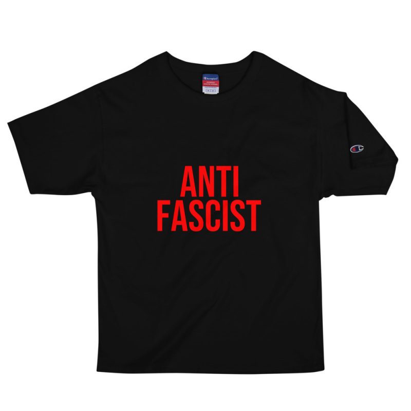 Anti-Fascist Red Men's Champion T-Shirt
