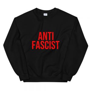 Anti-Fascist Red Unisex Sweatshirt