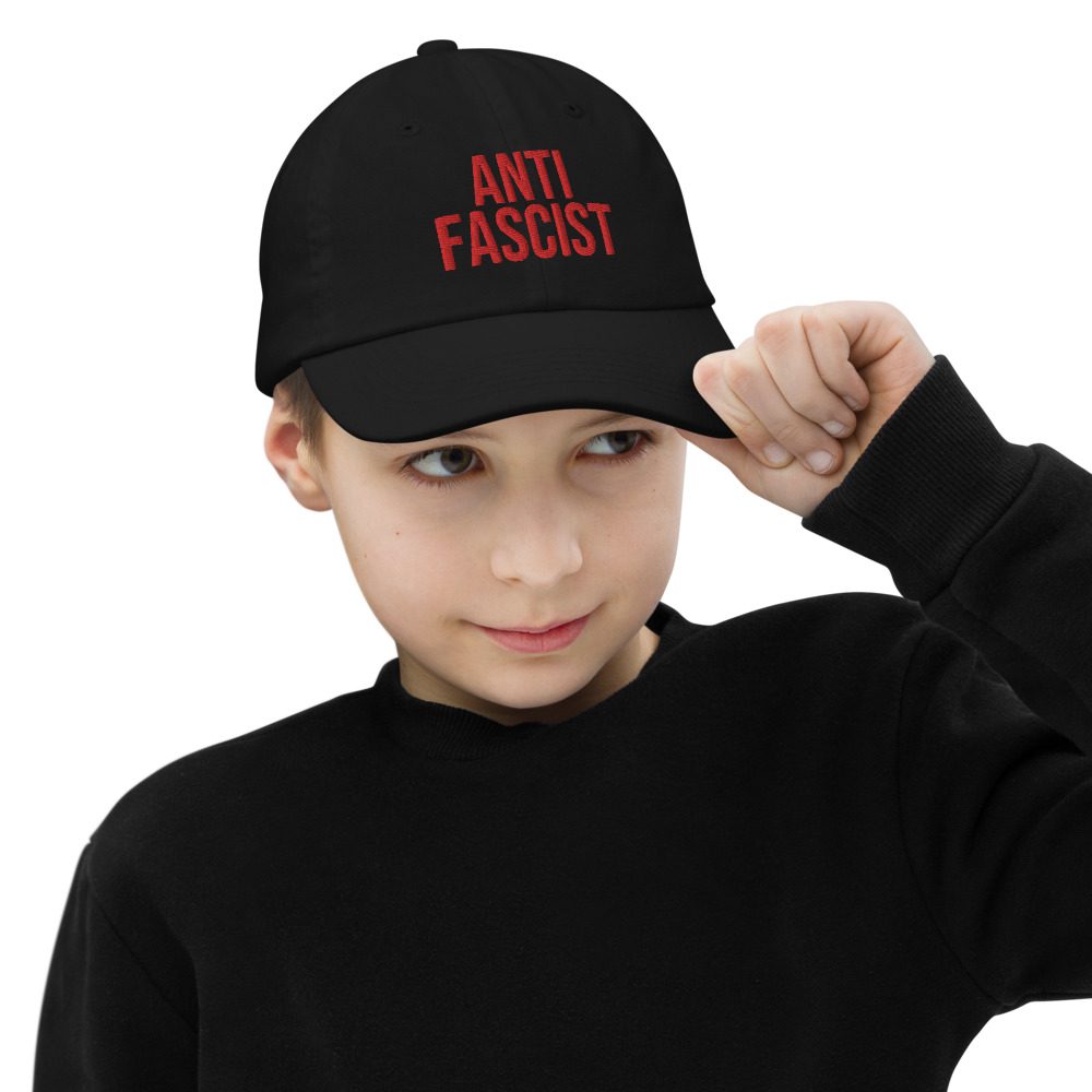 Anti-Fascist Red Kids Baseball Cap