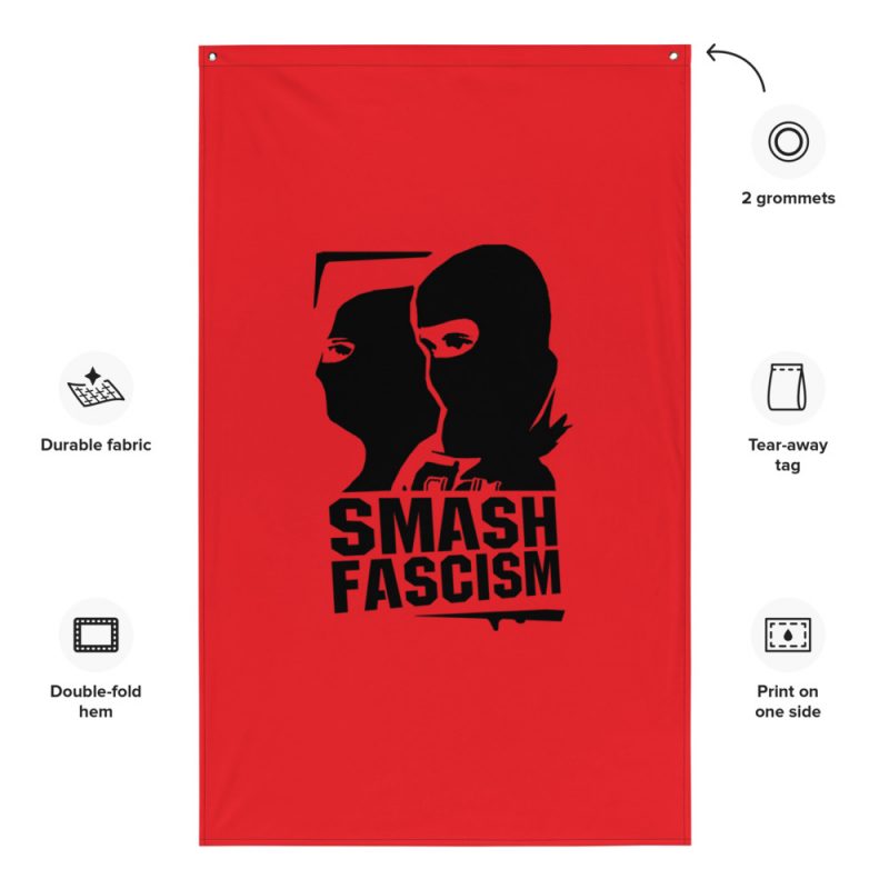 Smash Fascism Flag