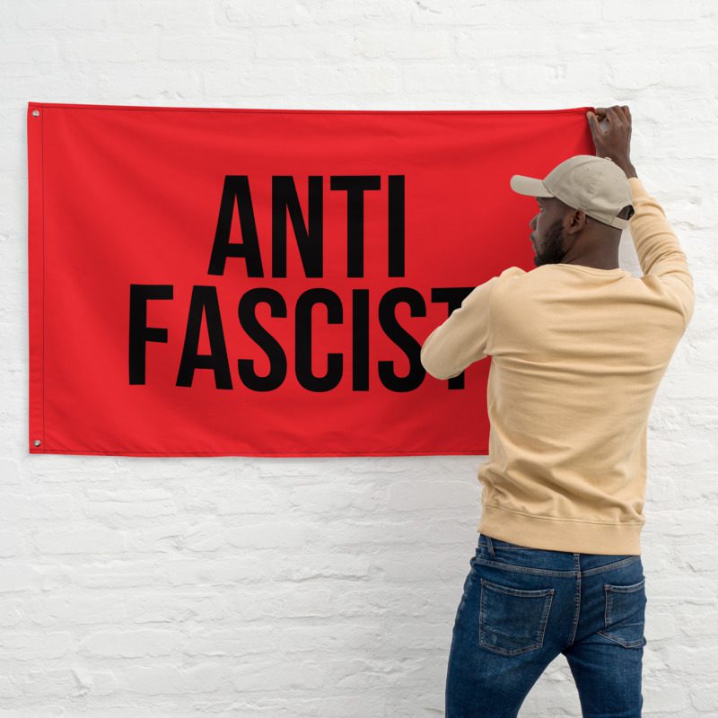 Anti-Fascist Red Flag