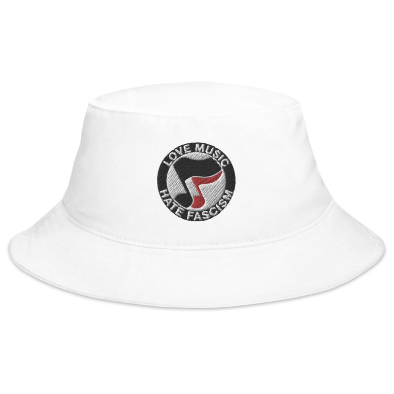 Love Music Hate Fascism Bucket Hat