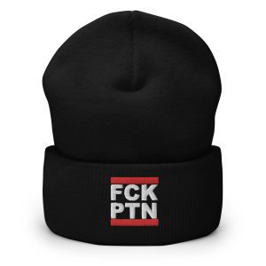 FCK PTN Fuck Putin Cuffed Beanie