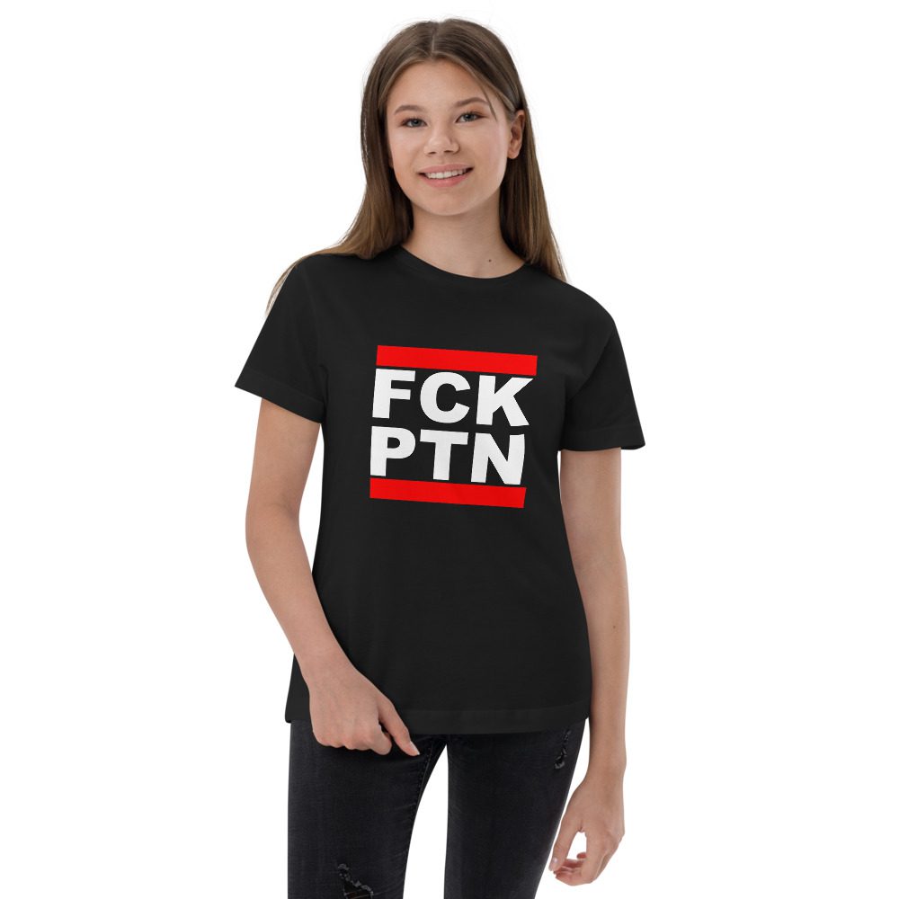 FCK PTN Fuck Putin Kids Jersey T-shirt