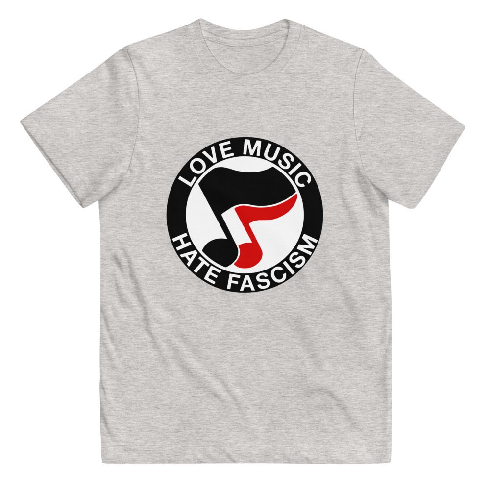 Love Music Hate Fascism Kids T-shirt