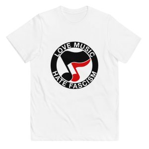 Love Music Hate Fascism Kids T-shirt