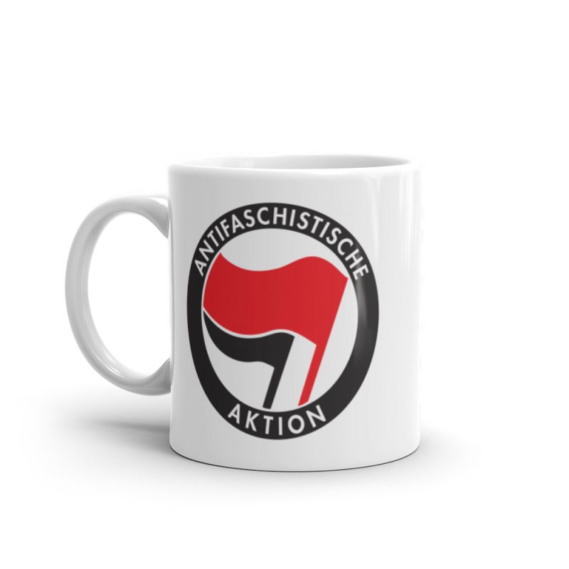 Antifa Antifaschistische Aktion Flag Mug