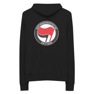 Antifa Antifaschistische Aktion Flag Unisex Zip Hoodie