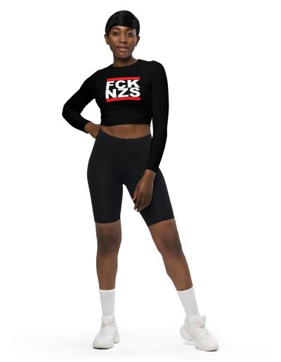 FCK NZS Recycled Long-sleeve Crop Top
