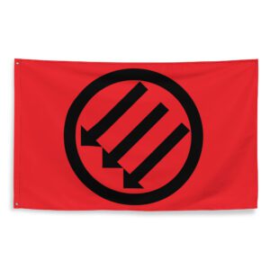 Antifa Iron Front 3 Arrows Red Flag