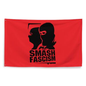 Smash Fascism Antifa Flag