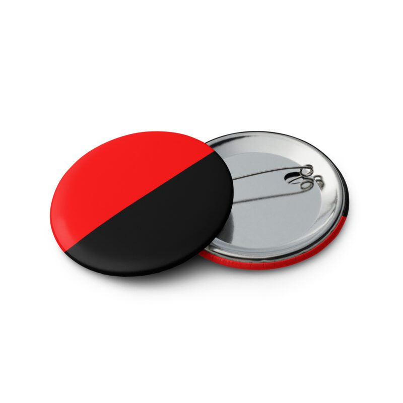 Anarcho-Syndicalism Flag Set of Pin Buttons