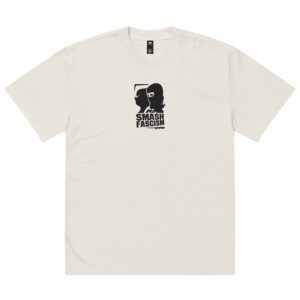 Smash Fascism Antifa Oversized Faded T-shirt