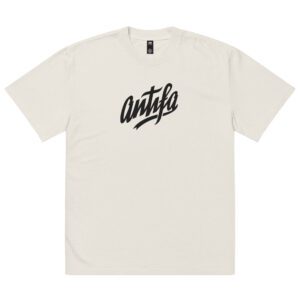 Antifa Oversized Faded T-shirt