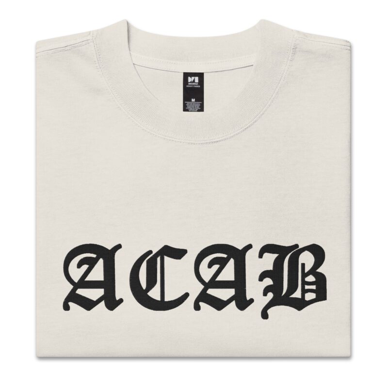 ACAB All Cops Are Bastards Oversized Faded T-shirt