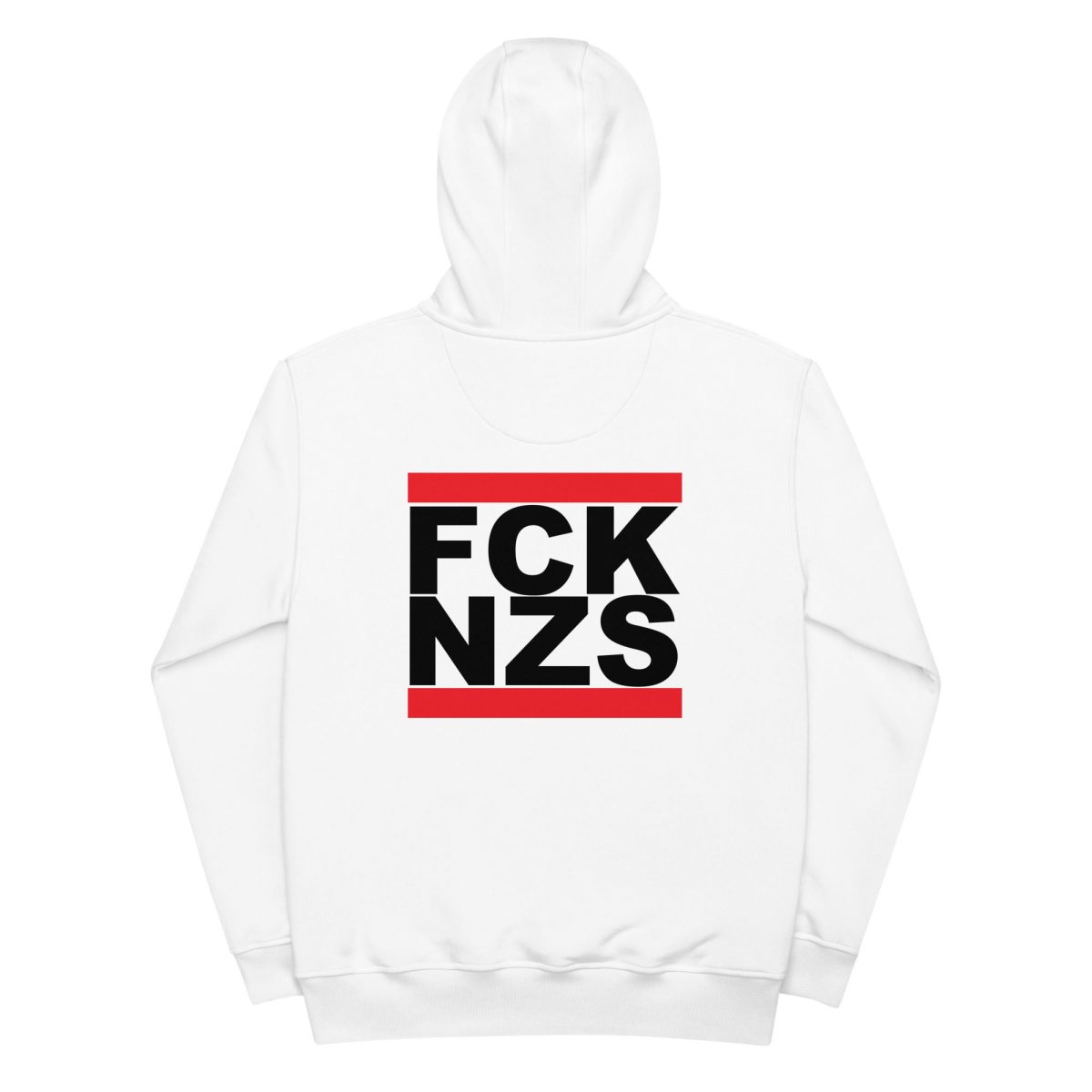 FCK NZS White Premium Eco Hoodie