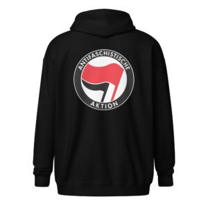 Antifa Antifaschistische Aktion Flag Unisex Heavy Blend Zip Hoodie