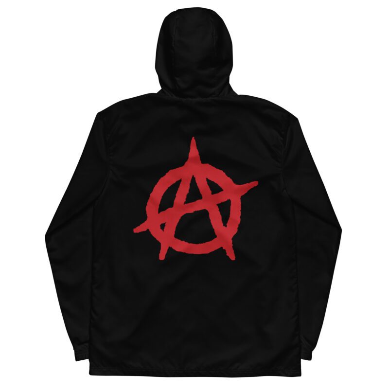 Anarchy Red Anarchist Symbol Men’s Windbreaker