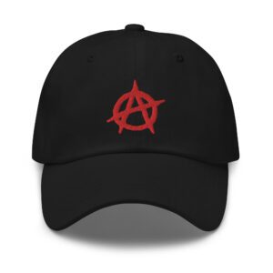Anarchy Red Anarchist Symbol Dad Hat