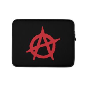 Anarchy Red Anarchist Symbol Laptop Sleeve