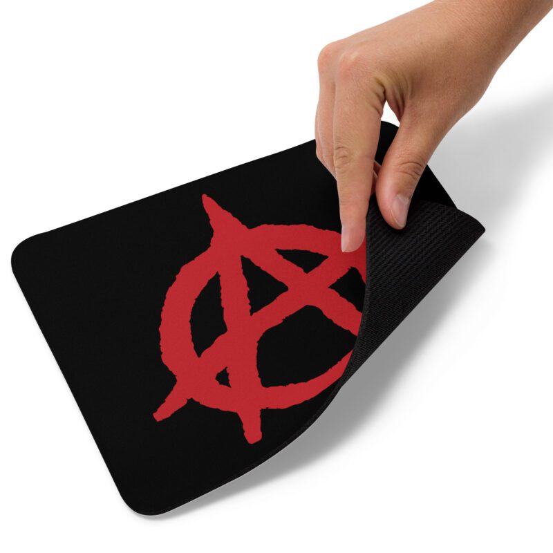 Anarchy Red Anarchist Symbol Mouse Pad