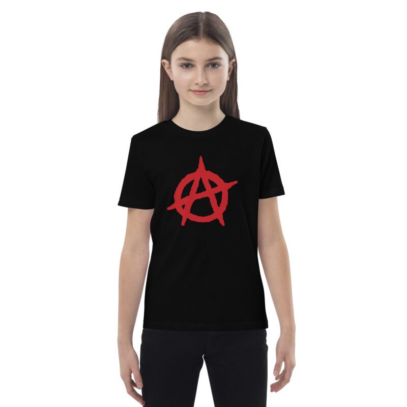 Anarchy Red Anarchist Symbol Organic Cotton Kids T-shirt