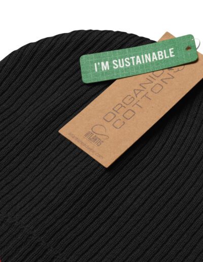 Anarchy Red Anarchist Symbol Organic Ribbed Beanie