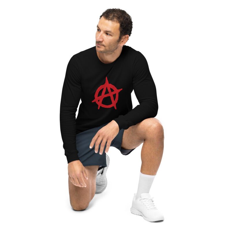 Anarchy Red Anarchist Symbol Unisex Long Sleeve T-shirt
