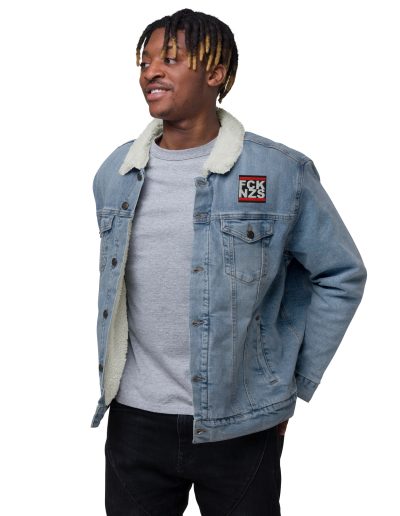 Anarchy Red Denim Sherpa Jacket